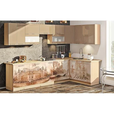 Kitchen "Painted high gloss with printing" KX-6741